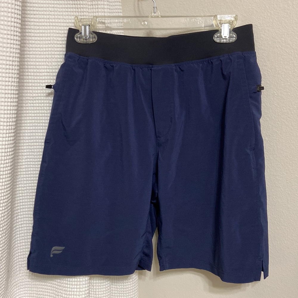 Men’s Fabletics The Fundamental Navy Blue Athletic Shorts. Size 29 inch waist.